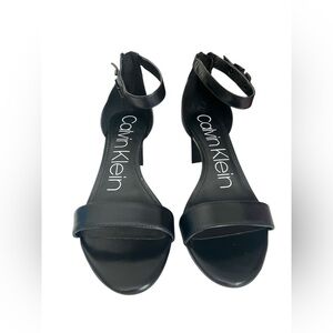 Calvin Klein Black Heeled Shoes Elegant Design
